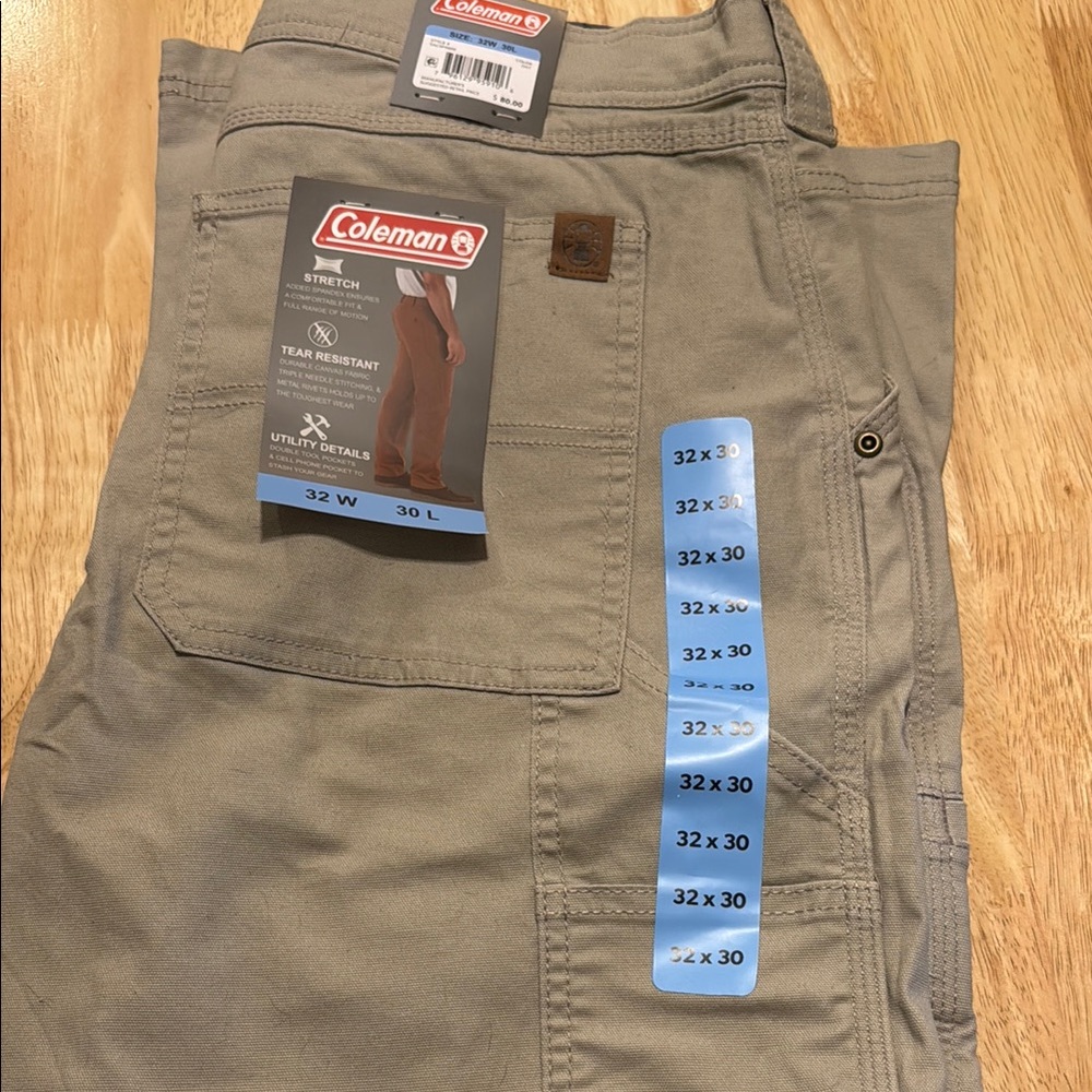 Coleman Tan Cargo Pants for Versatile Outdoor Wear